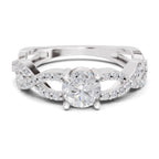 1 Carat infinity Diamond Engagement Ring