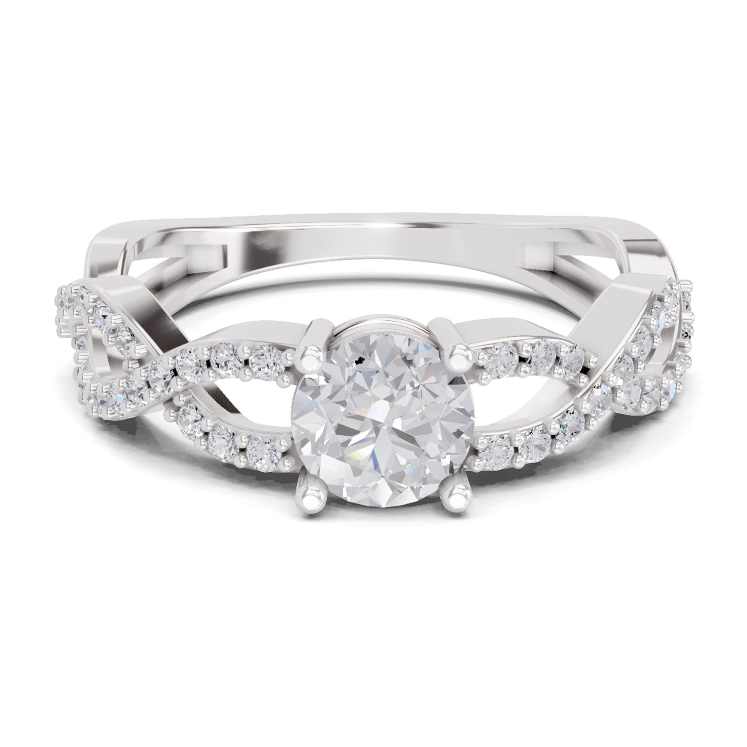 1 Carat infinity Diamond Engagement Ring