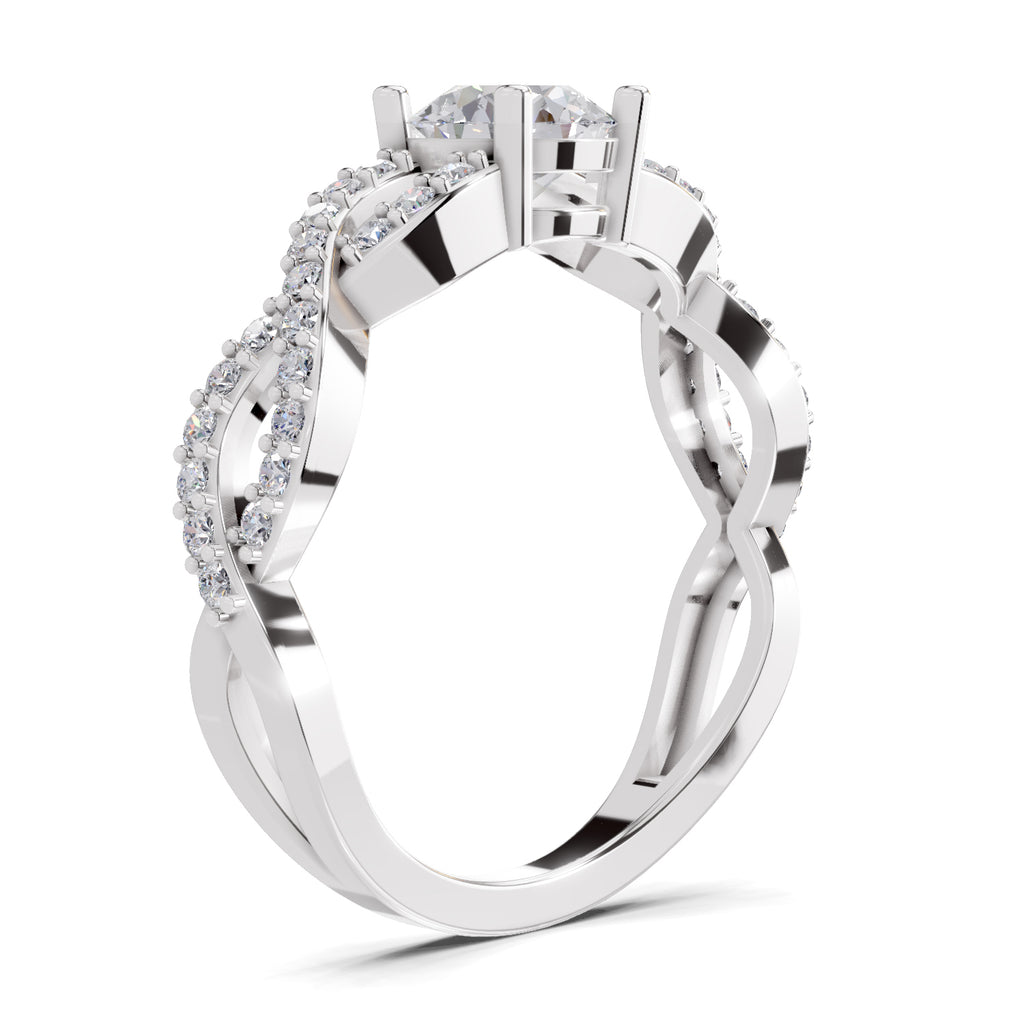 1 Carat infinity Diamond Engagement Ring