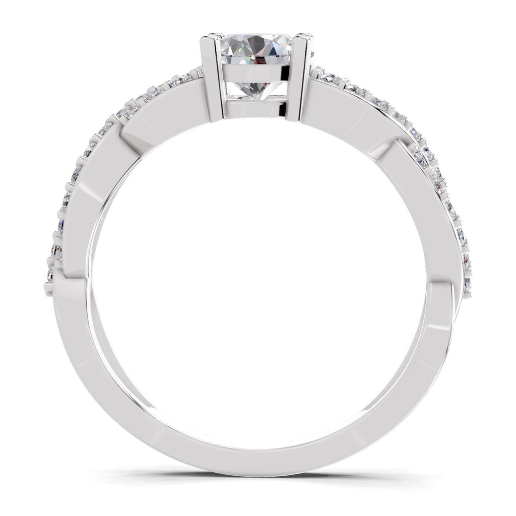 1 Carat infinity Diamond Engagement Ring