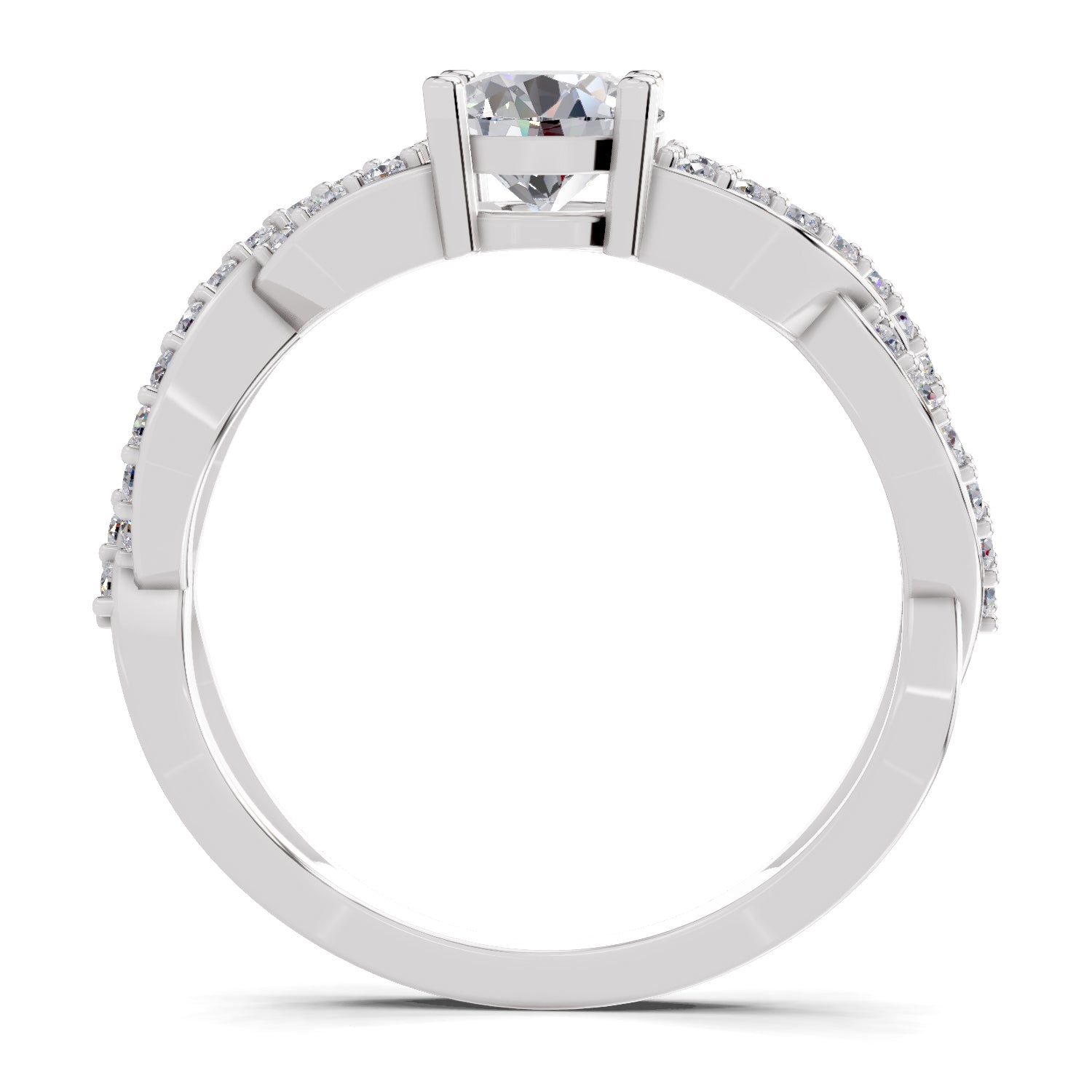 1 Carat infinity Diamond Engagement Ring