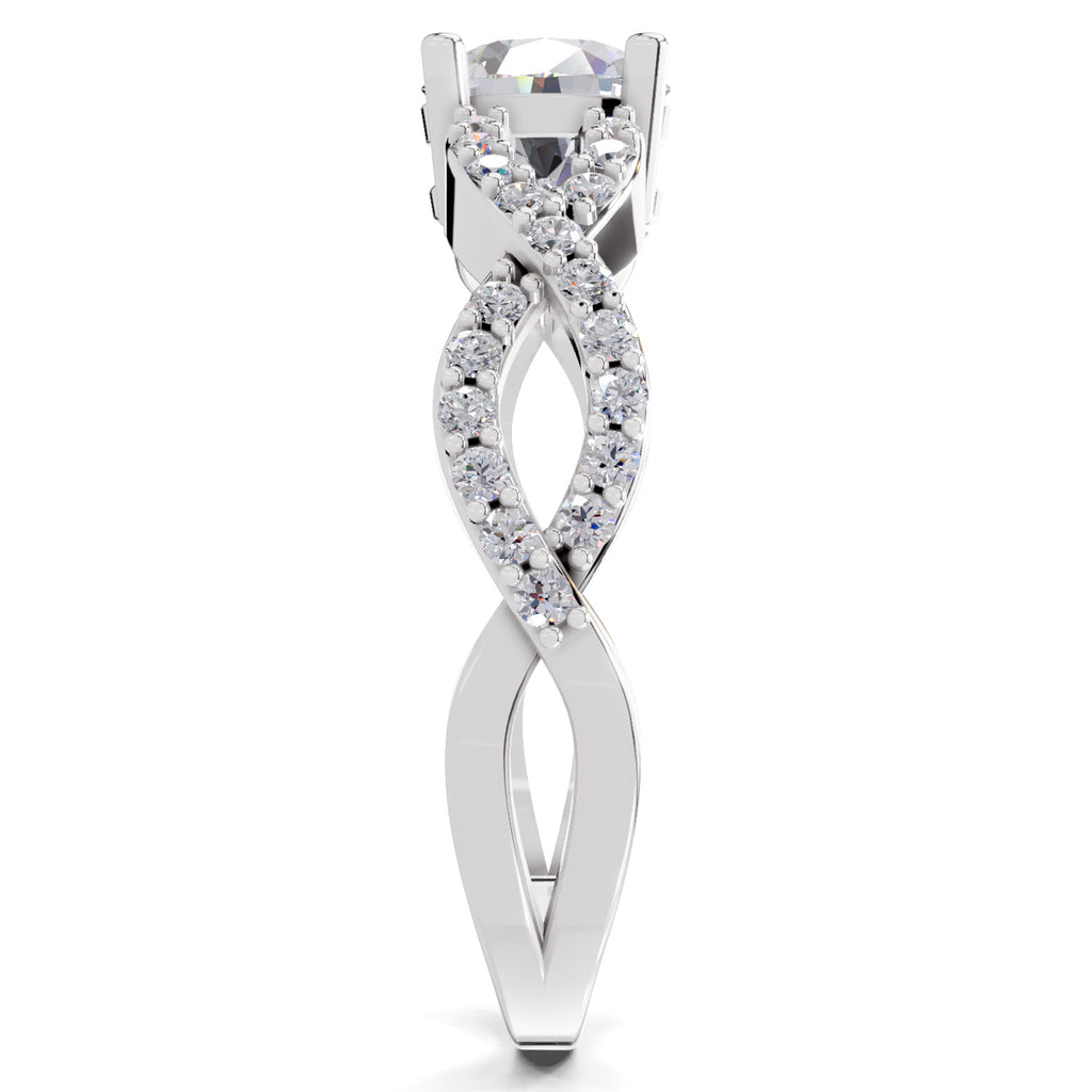 1 Carat infinity Diamond Engagement Ring