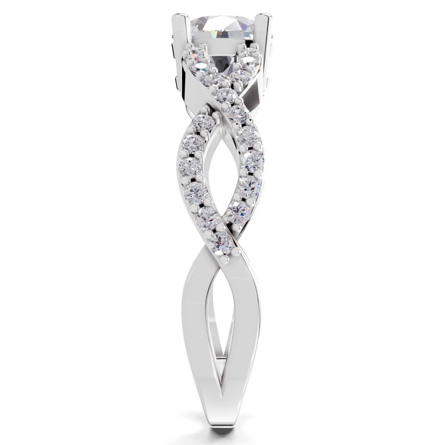 1 Carat infinity Diamond Engagement Ring