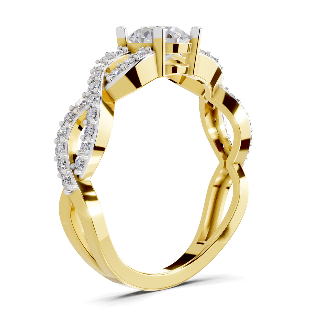 1 Carat infinity Diamond Engagement Ring