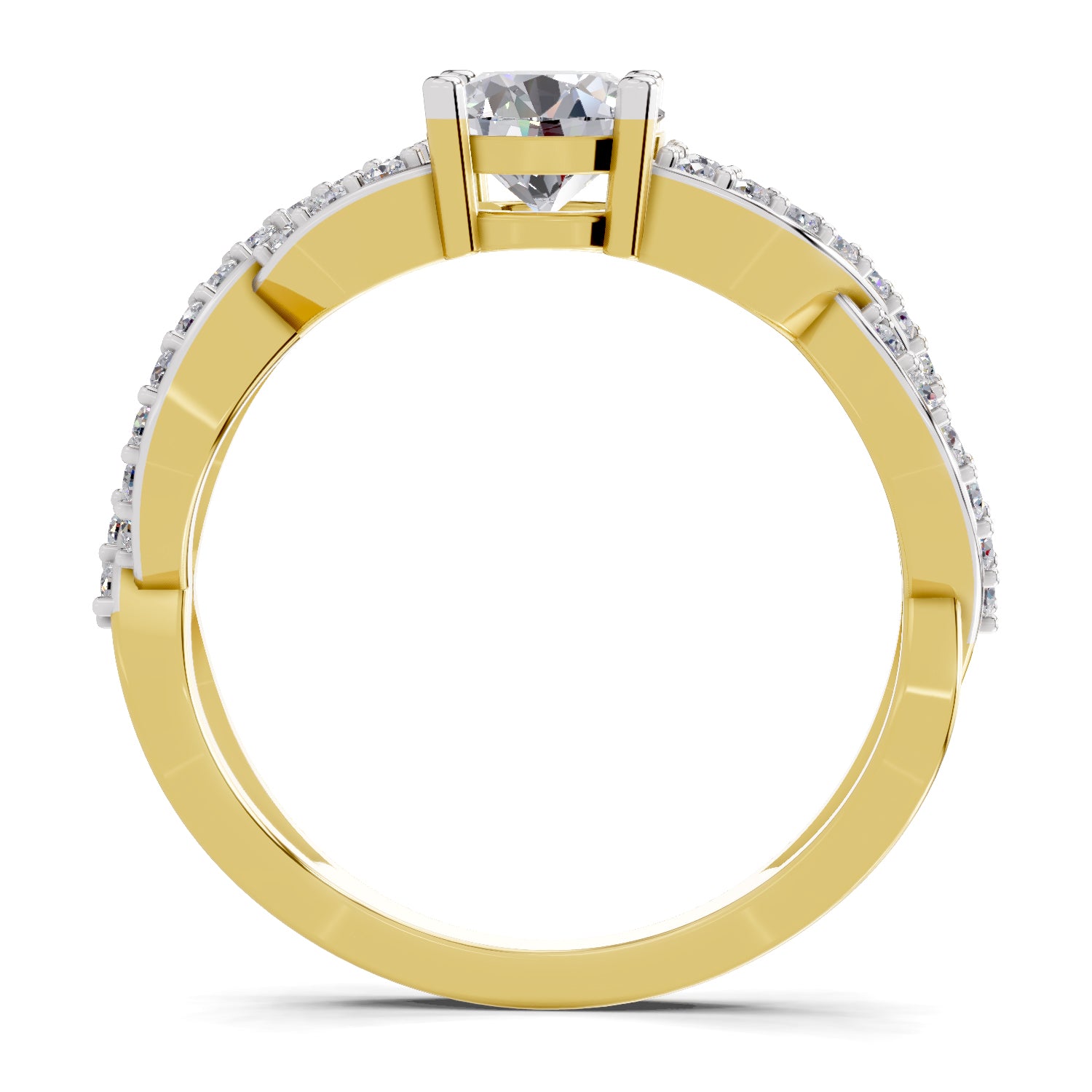 1 Carat infinity Diamond Engagement Ring