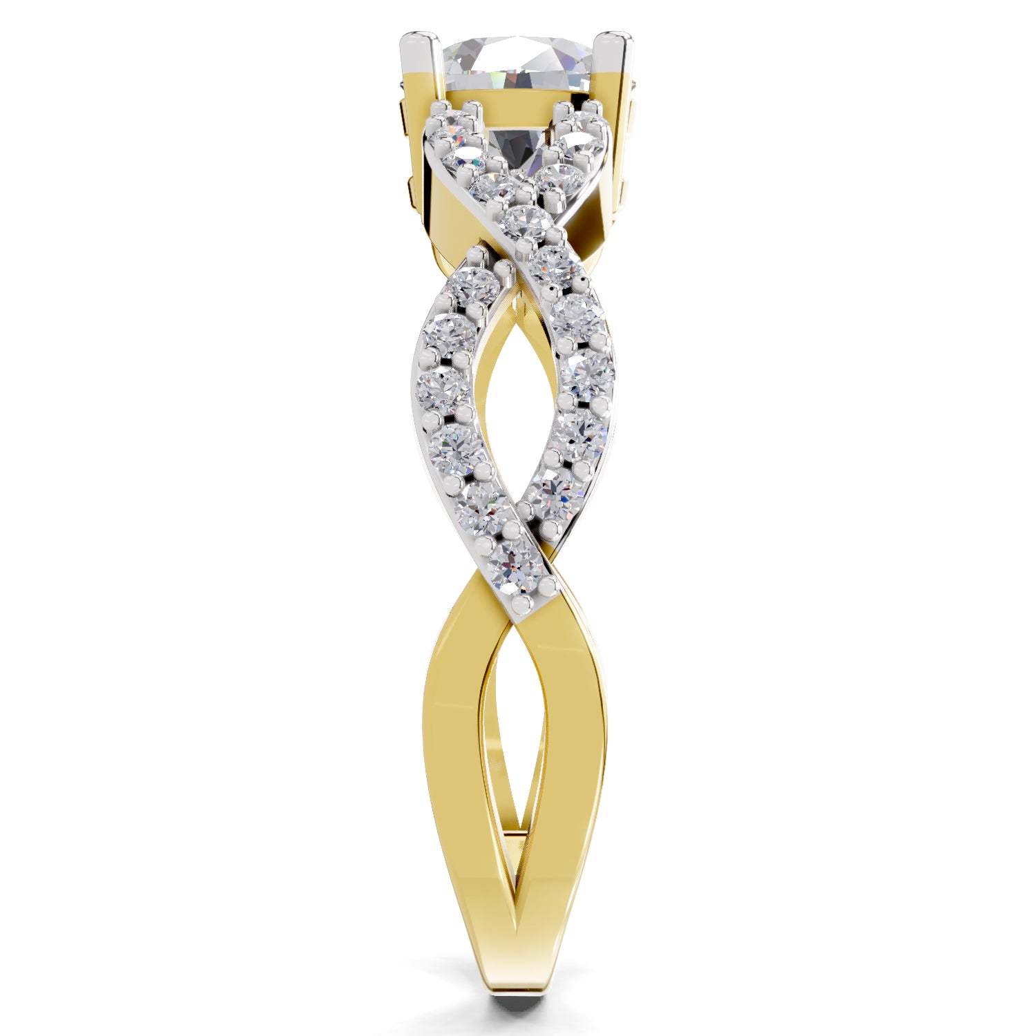 1 Carat infinity Diamond Engagement Ring