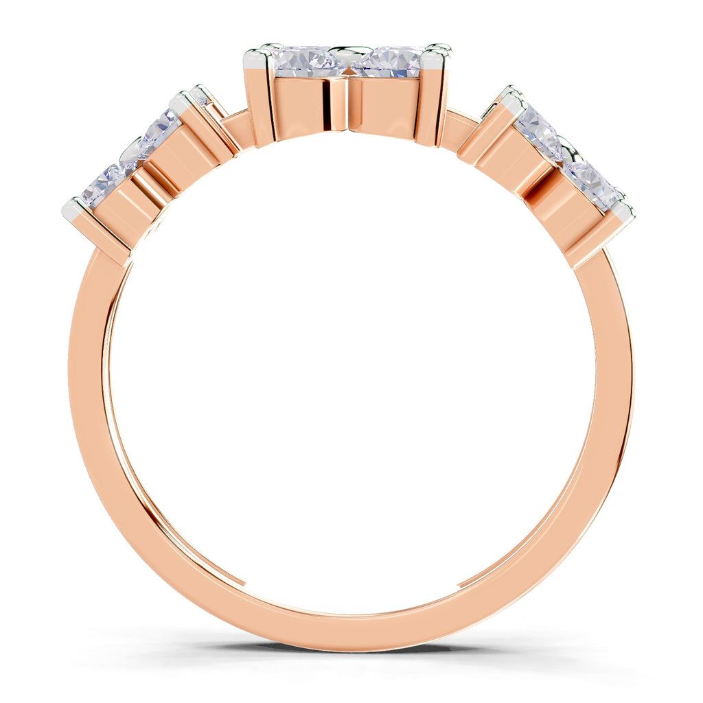 1.19 Carat Floral Diamond Ring
