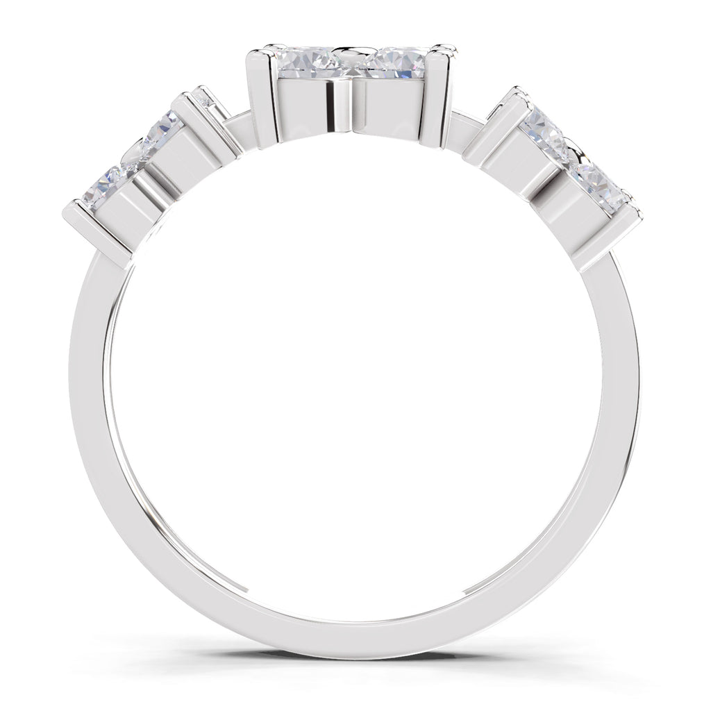 1.19 Carat Floral Diamond Ring