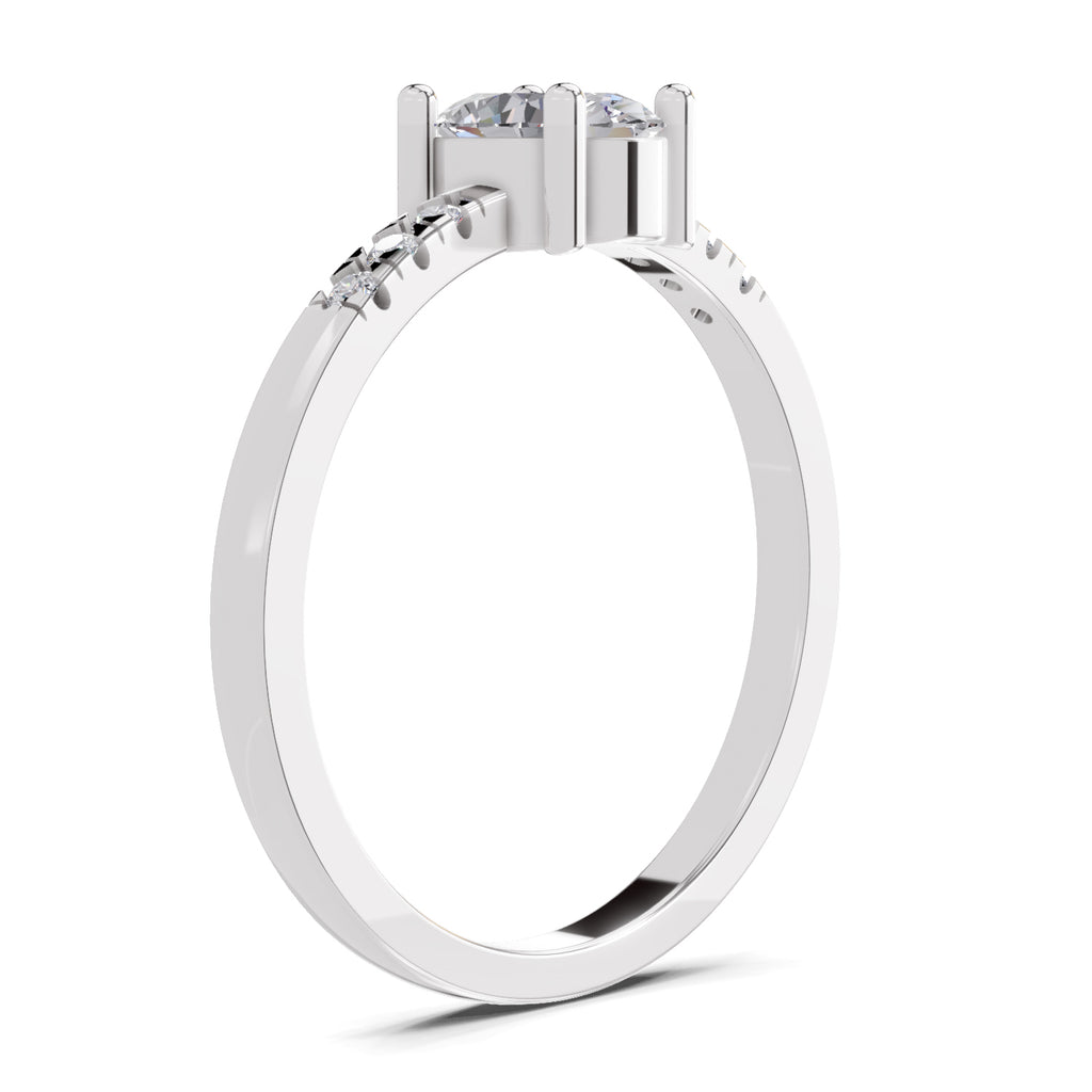 0.70 Carat Oval Shape Solitaire Diamond Ring