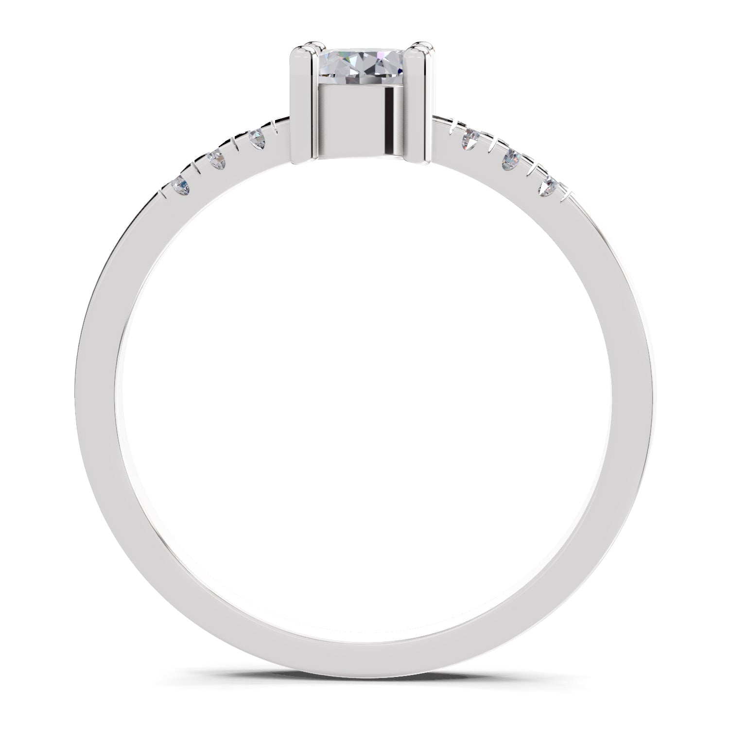 0.70 Carat Oval Shape Solitaire Diamond Ring