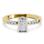 0.70 Carat Oval Shape Solitaire Diamond Ring