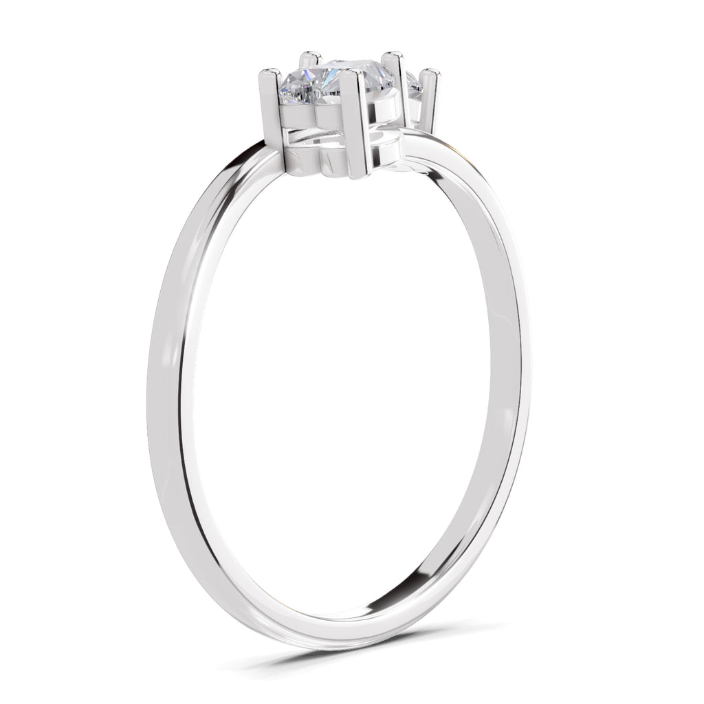 0.70 Carat Heart Shape Toi et Moi Diamond Ring