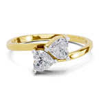 0.70 Carat Heart Shape Toi et Moi Diamond Ring