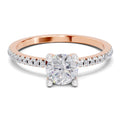 0.70 Carat Heart Shape Toi et Moi Diamond Ring