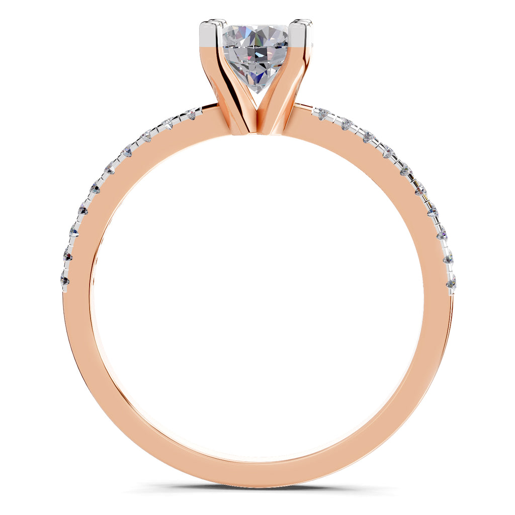0.82 Carat Round Solitaire Diamond Ring