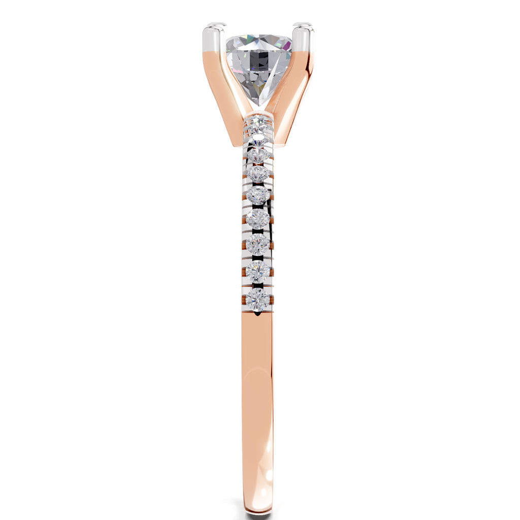 0.82 Carat Round Solitaire Diamond Ring