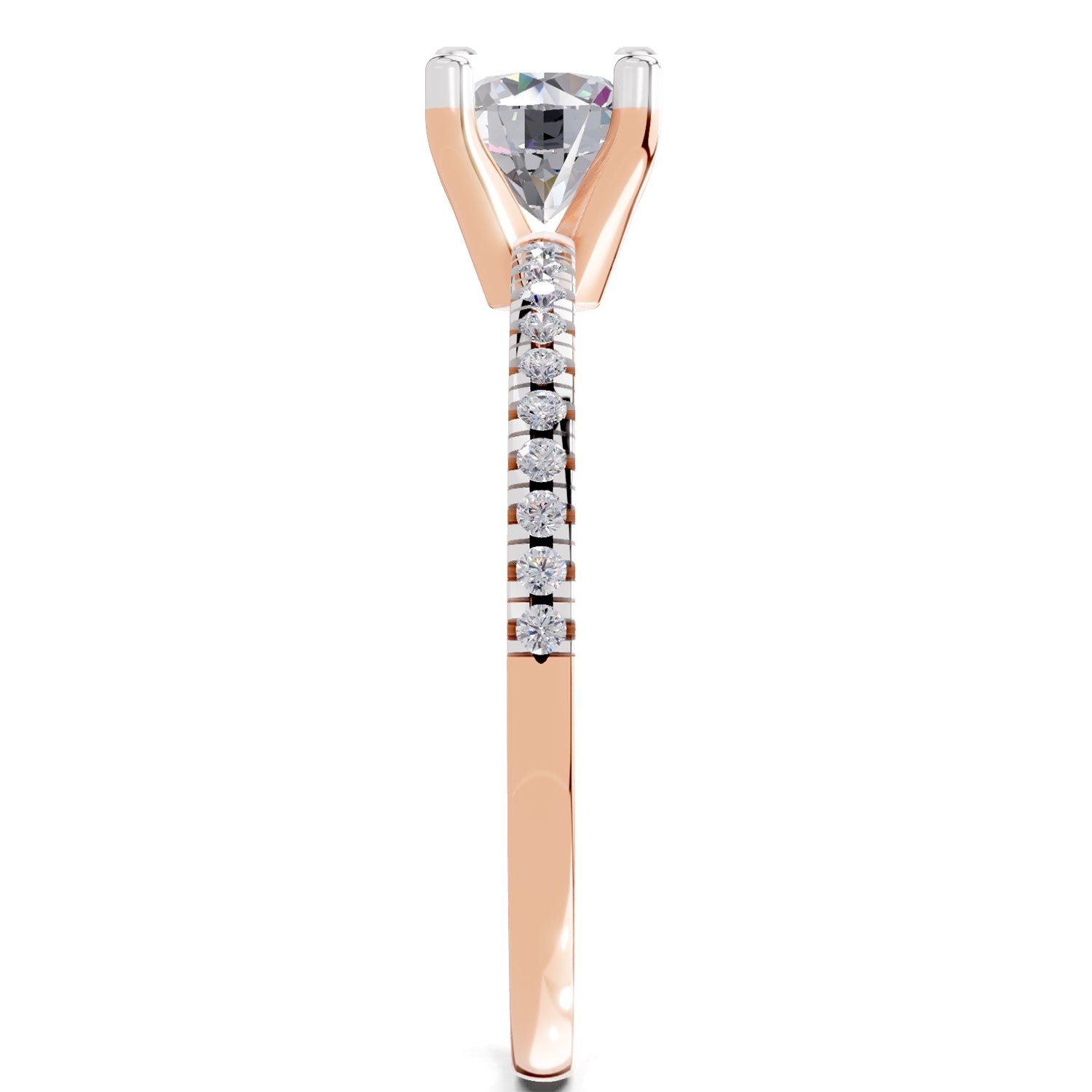 0.82 Carat Round Solitaire Diamond Ring