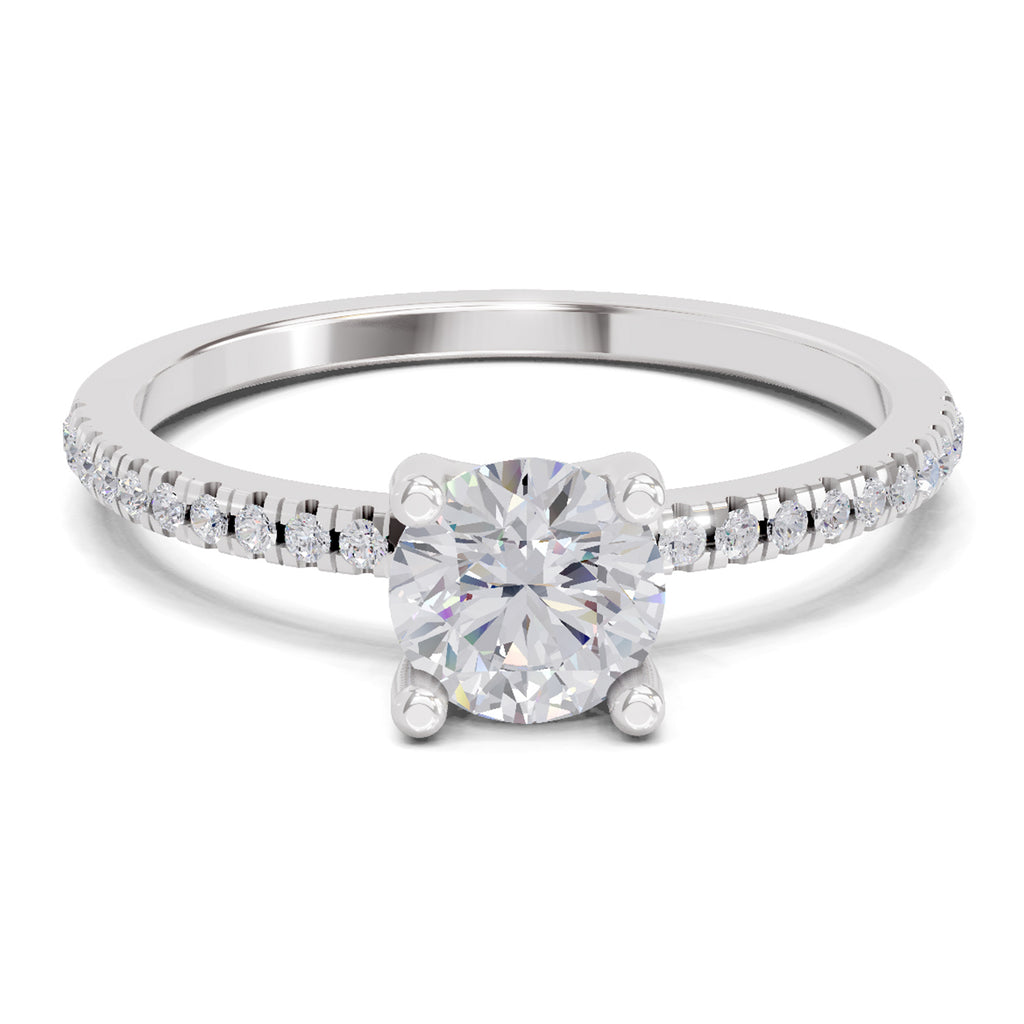 0.82 Carat Round Solitaire Diamond Ring