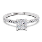 0.82 Carat Round Solitaire Diamond Ring