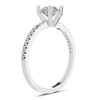 0.82 Carat Round Solitaire Diamond Ring