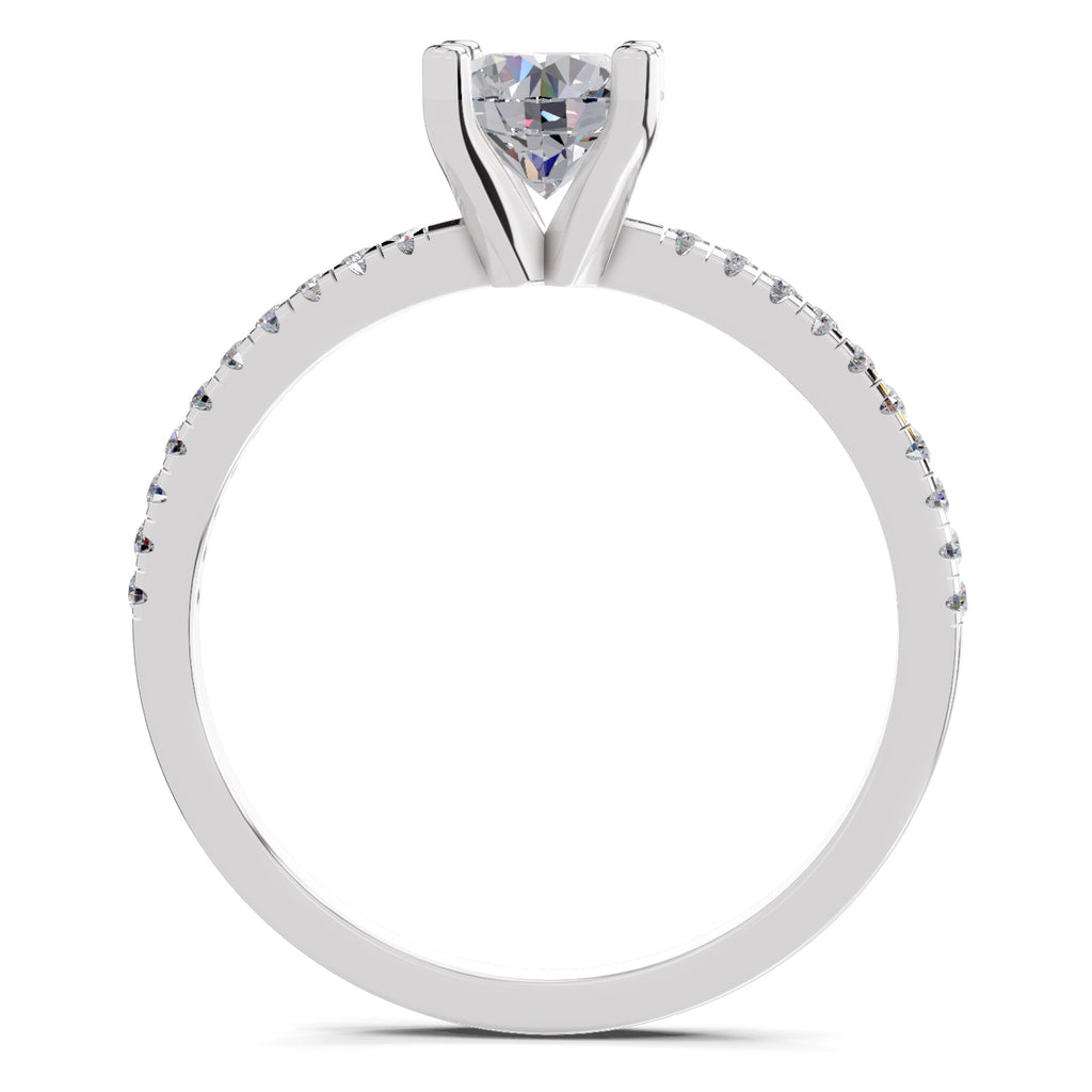 0.82 Carat Round Solitaire Diamond Ring