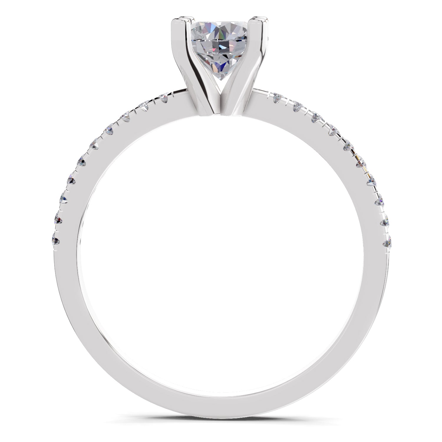 0.82 Carat Round Solitaire Diamond Ring