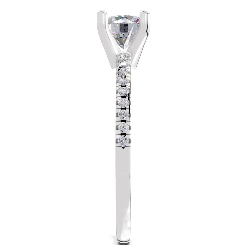 0.82 Carat Round Solitaire Diamond Ring
