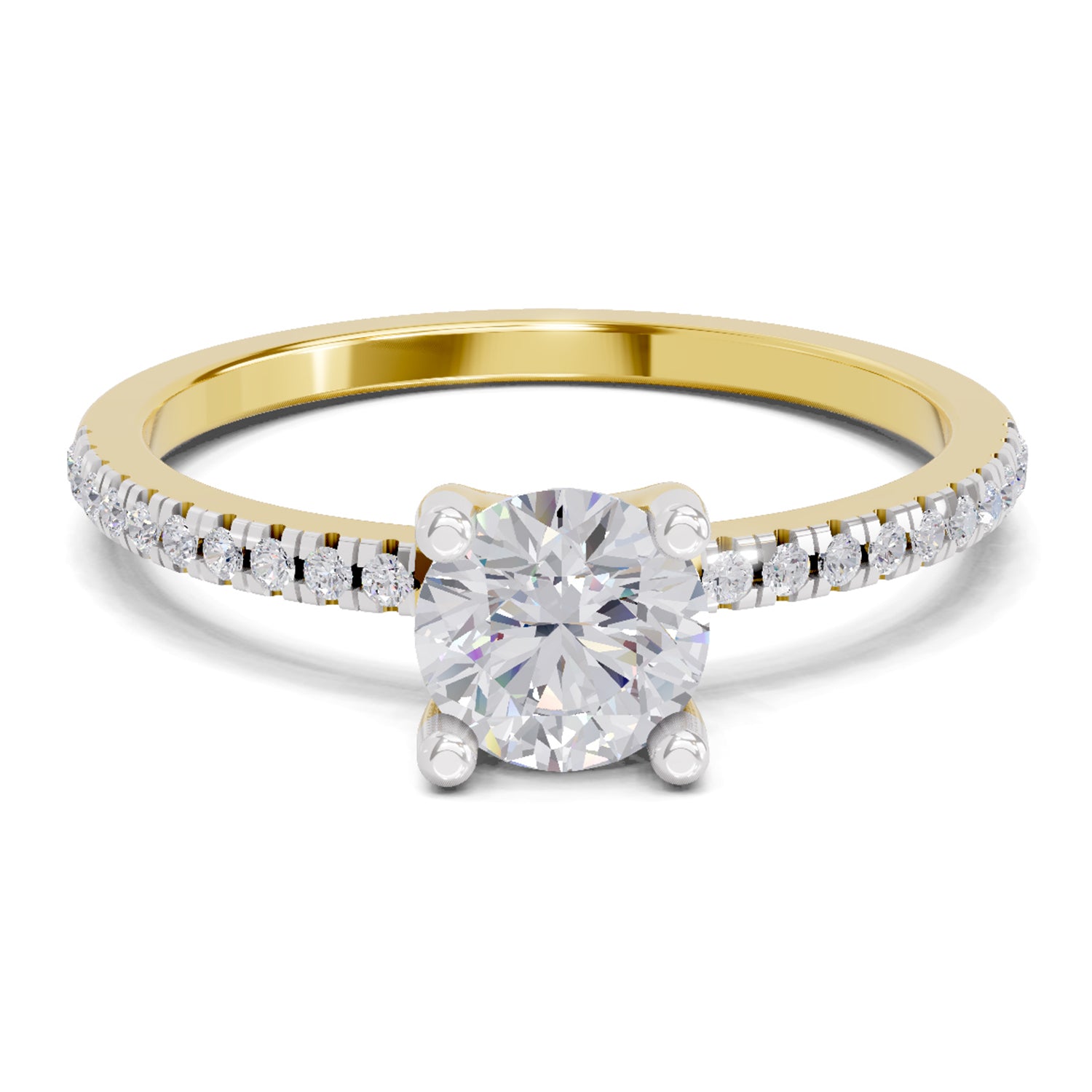 0.82 Carat Round Solitaire Diamond Ring