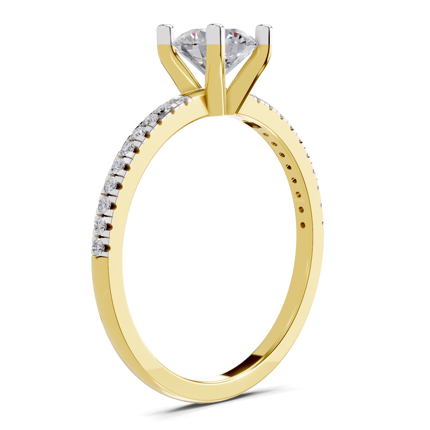 0.82 Carat Round Solitaire Diamond Ring