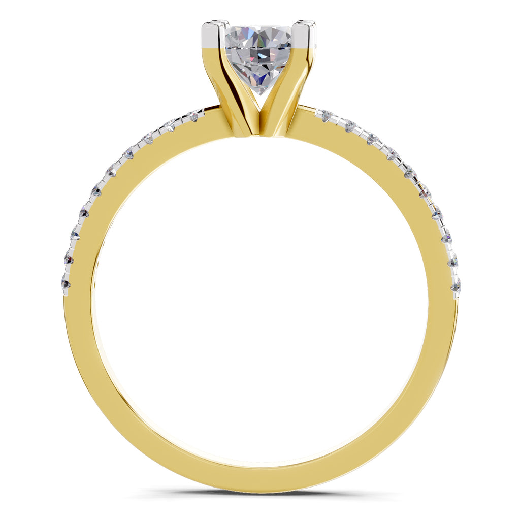 0.82 Carat Round Solitaire Diamond Ring