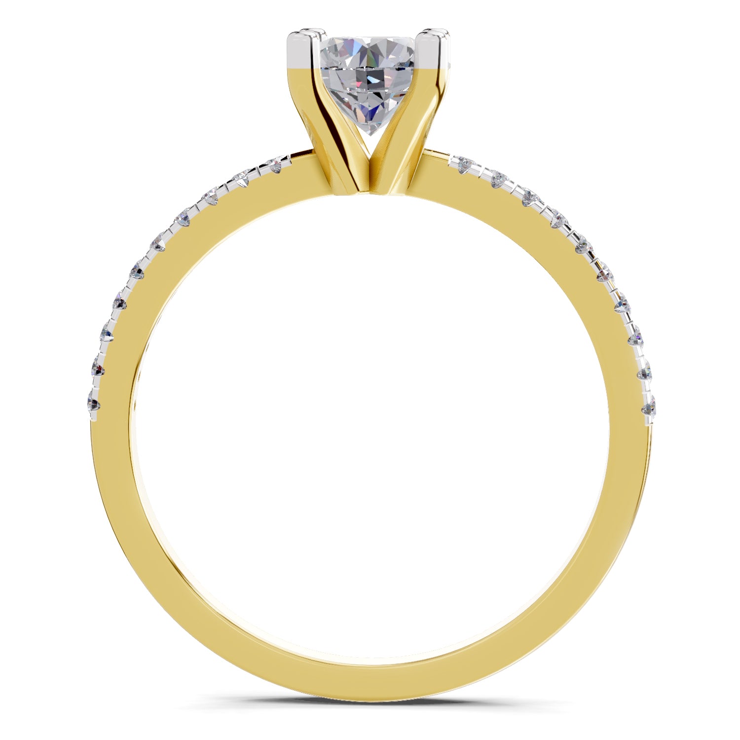 0.82 Carat Round Solitaire Diamond Ring