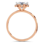 1.08 Carat Blossom Halo Diamond Ring