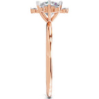1.08 Carat Blossom Halo Diamond Ring