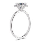 1.08 Carat Blossom Halo Diamond Ring