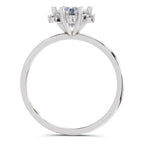 1.08 Carat Blossom Halo Diamond Ring