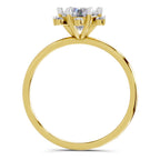 1.08 Carat Blossom Halo Diamond Ring