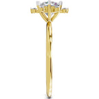 1.08 Carat Blossom Halo Diamond Ring