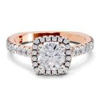 1.17 Carat Halo Diamond Ring