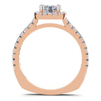 1.17 Carat Halo Diamond Ring