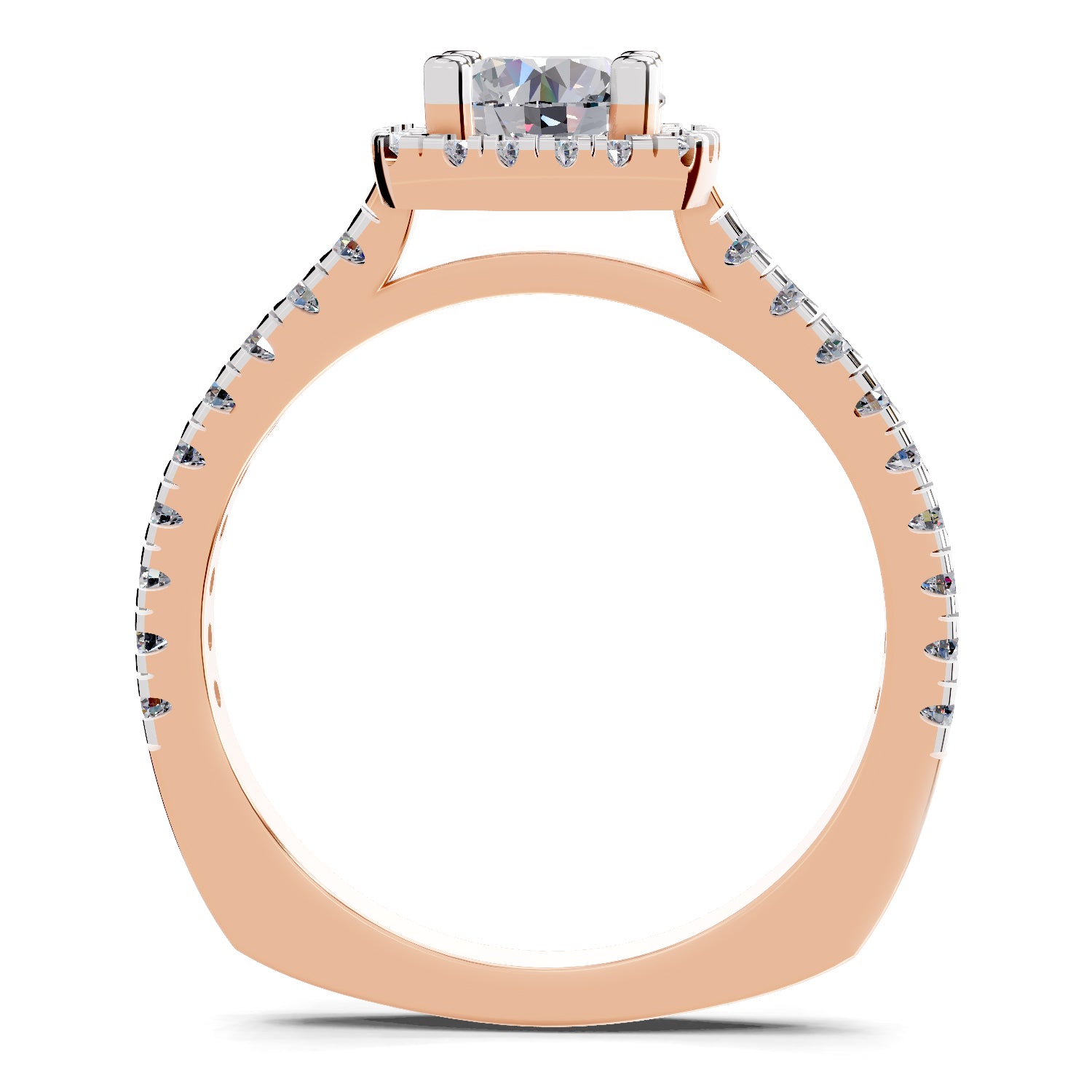 1.17 Carat Halo Diamond Ring
