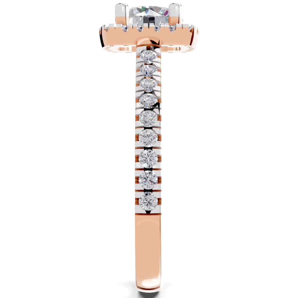 1.17 Carat Halo Diamond Ring