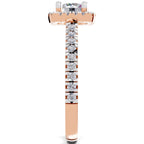 1.17 Carat Halo Diamond Ring