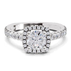 1.17 Carat Halo Diamond Ring