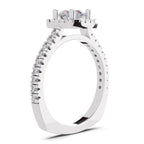 1.17 Carat Halo Diamond Ring