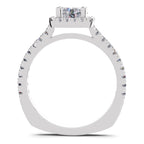1.17 Carat Halo Diamond Ring