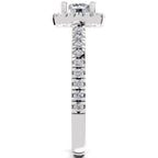 1.17 Carat Halo Diamond Ring