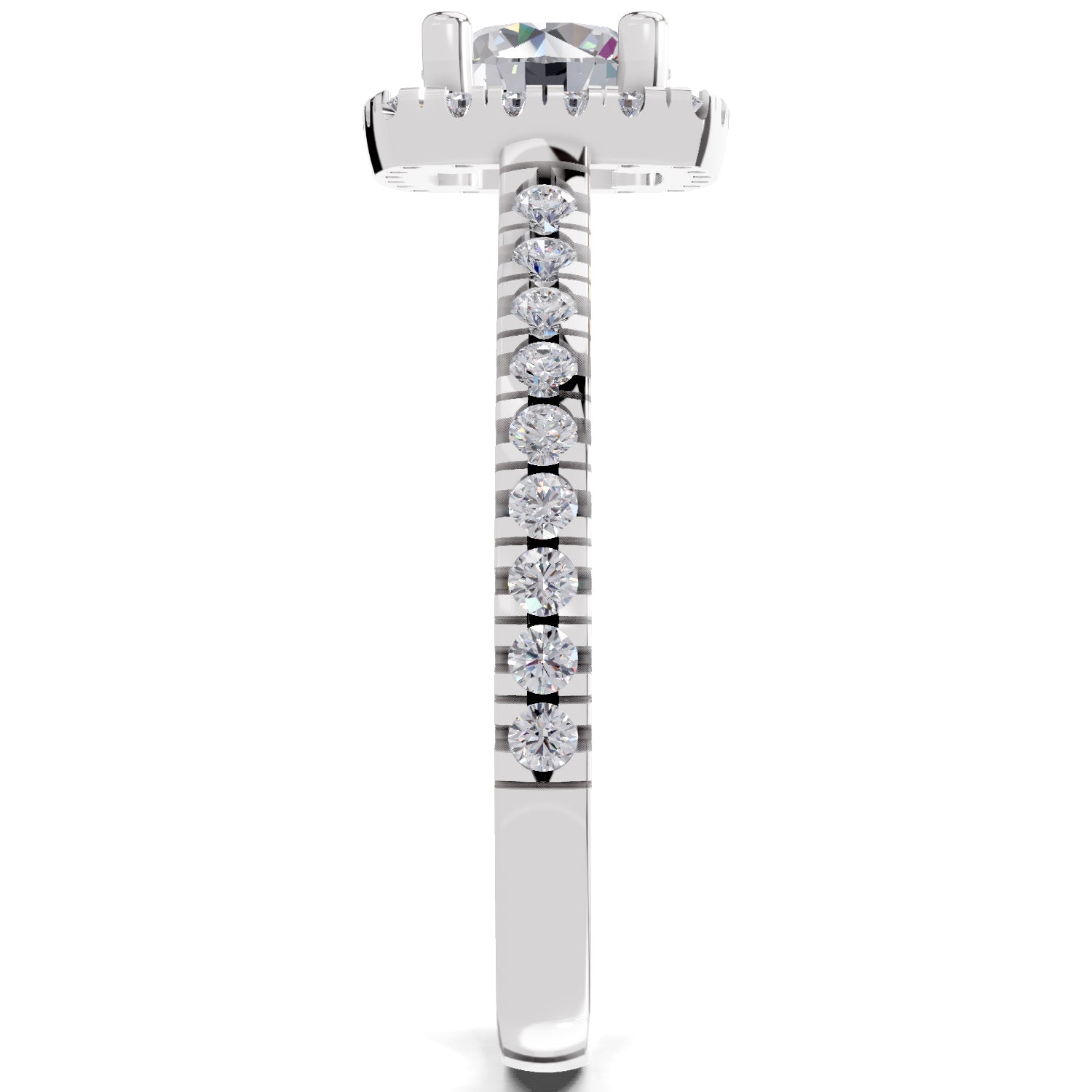 1.17 Carat Halo Diamond Ring