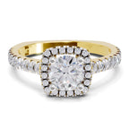 1.17 Carat Halo Diamond Ring