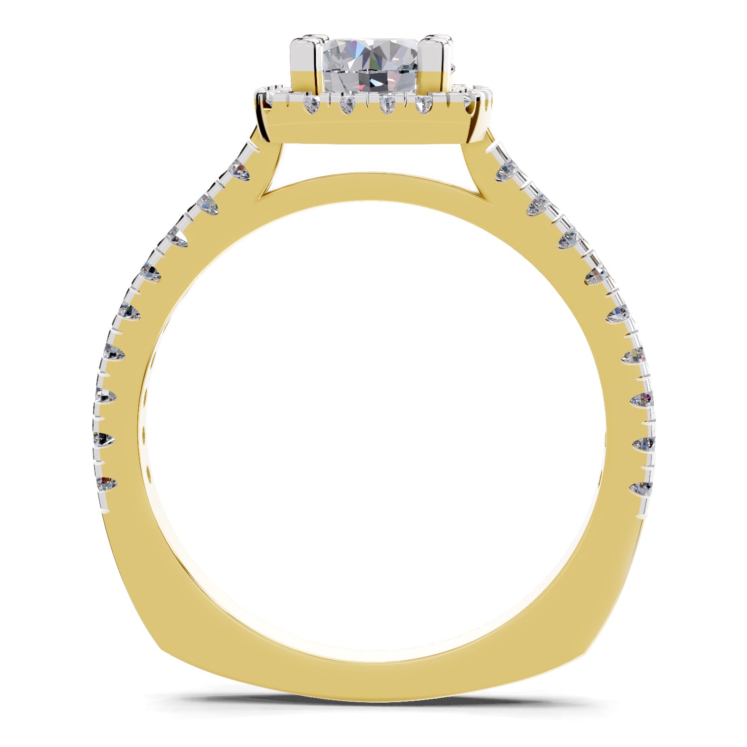 1.17 Carat Halo Diamond Ring