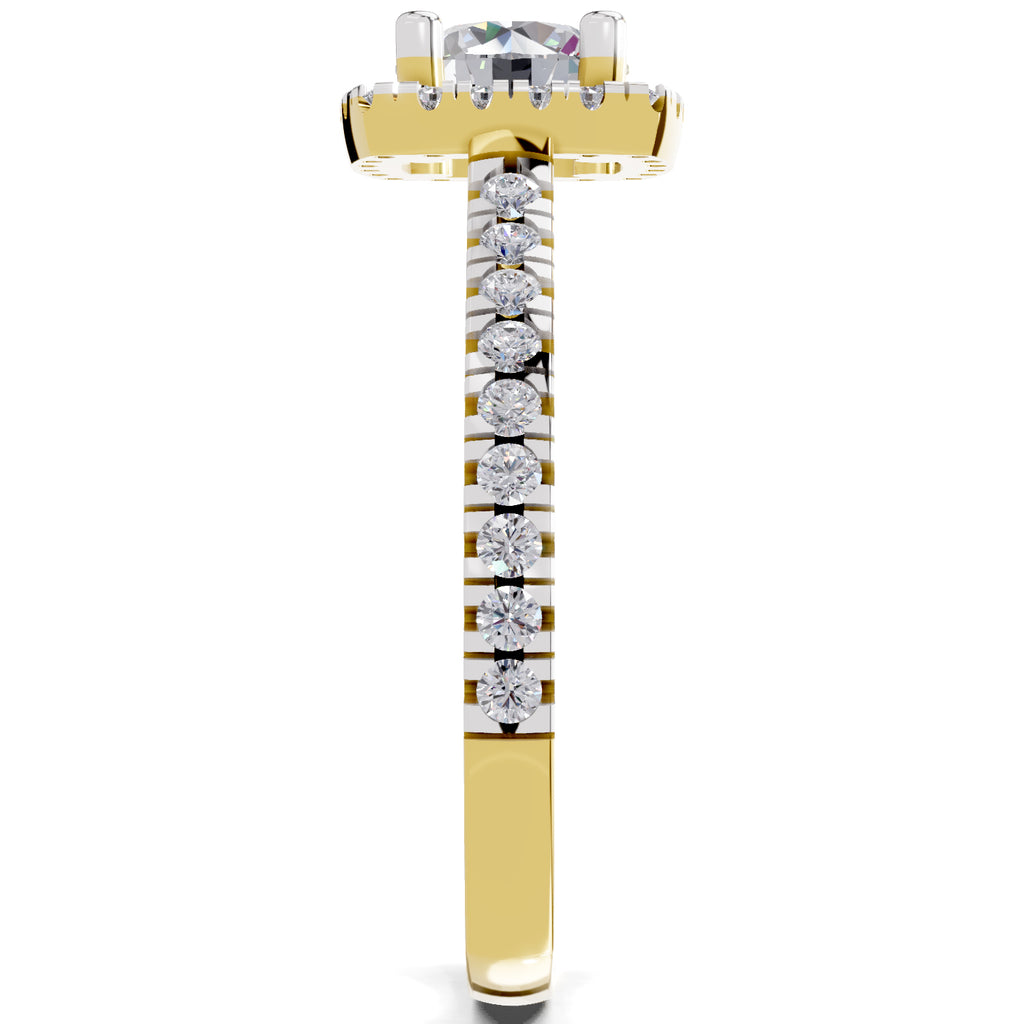 1.17 Carat Halo Diamond Ring